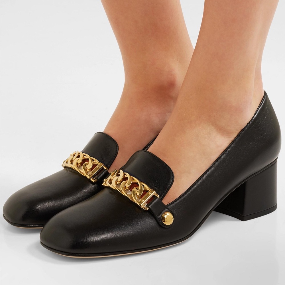 Gucci Sylvie Loafer with Block Heel